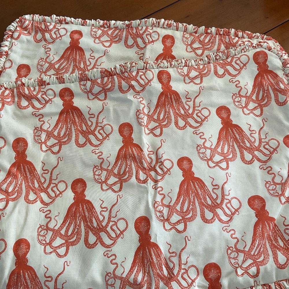 Two custom standard size pillow shams